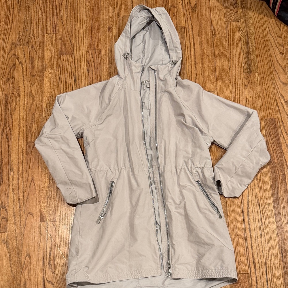 Athleta Taupe Hooded Jacket